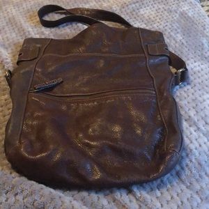 Brown Leather Purse by Tommy Hilfiger.